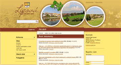 Desktop Screenshot of obec-lipova.cz